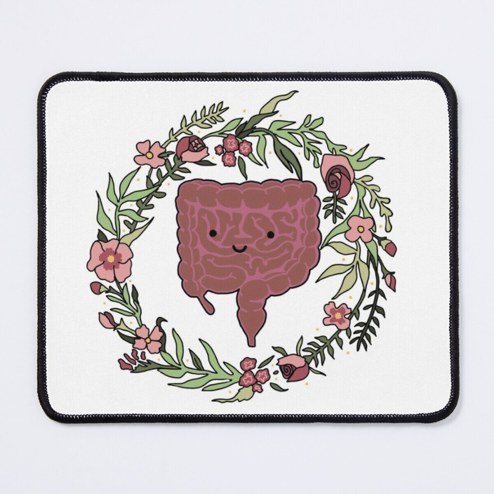 Mouse Pad Intestine In Floral Wreath 11.8 X 9.8 Inch Computer Mat Gaming Office Mousepad 7802738177855