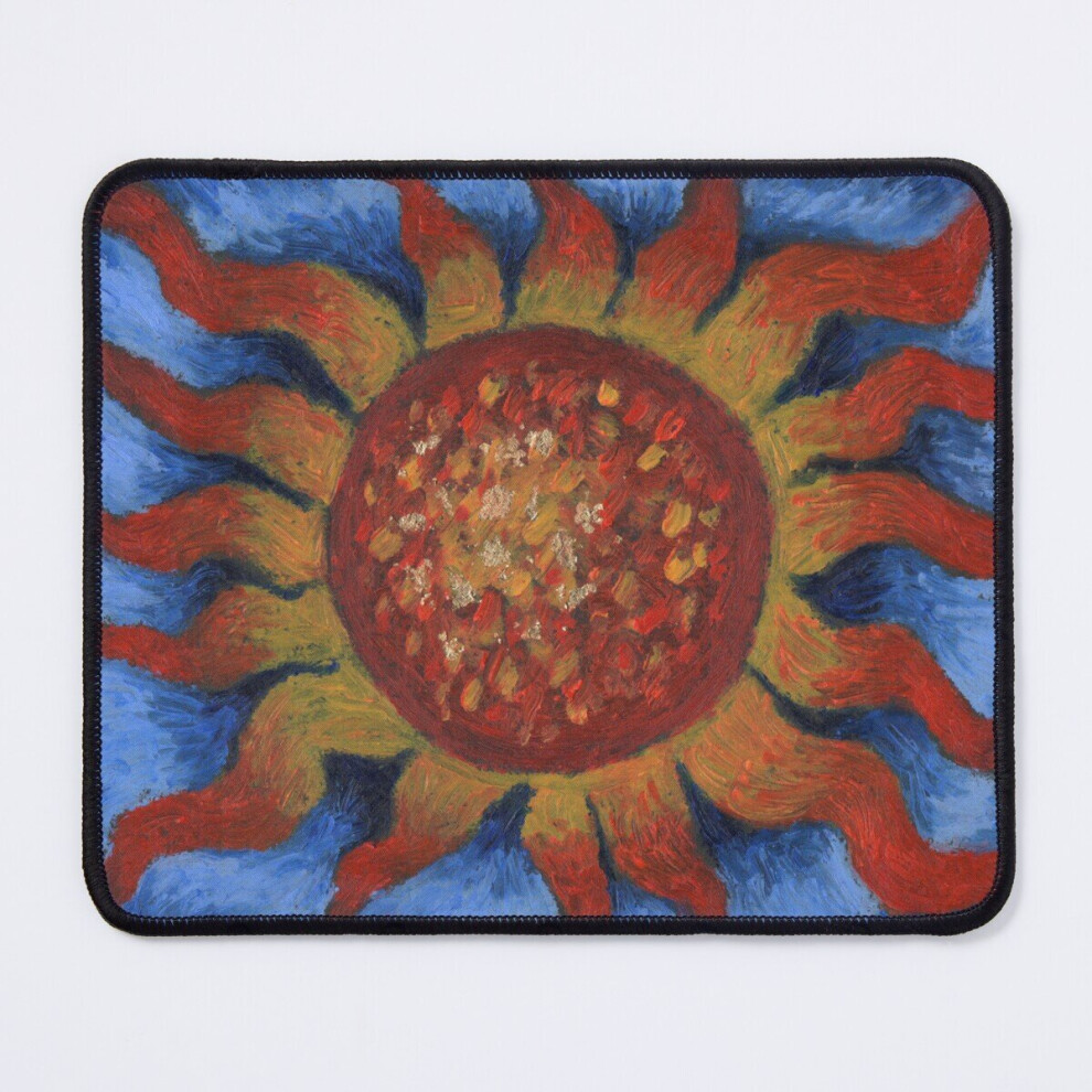 Mouse Pad "Remembering The Sun" Original Oil Pastel New Age Celestial Drawing 11.8 X 9.8 Inch Computer Mat Gaming Office Mousepad 7802738143225