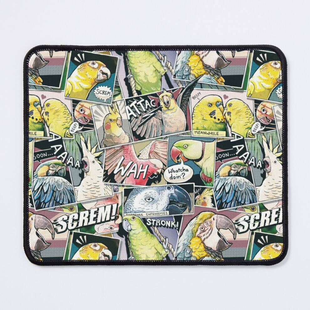 Mouse Pad Parrots Comic Style 11.8 X 9.8 Inch Computer Mat Gaming Office Mousepad 7802738148787