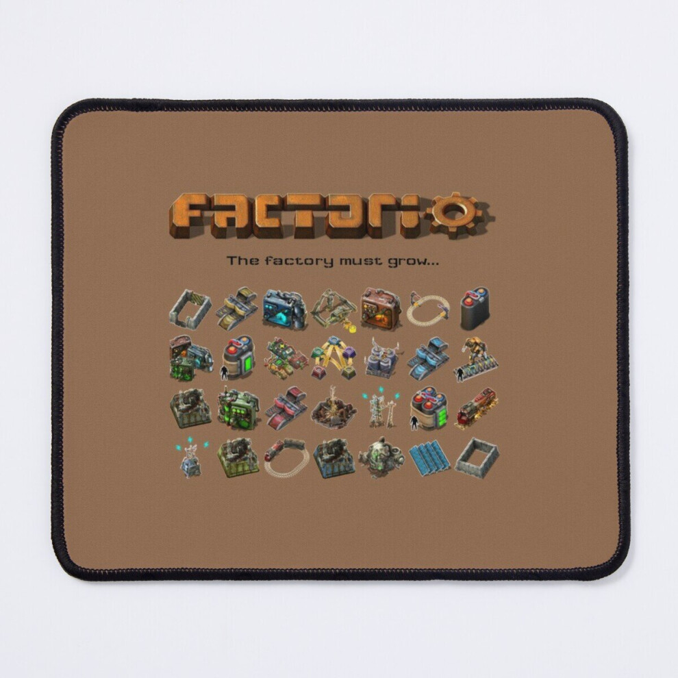 Mouse Pad Factorio, The Factory Must Grow... 11.8 X 9.8 Inch Computer Mat Gaming Office Mousepad 7802738164725