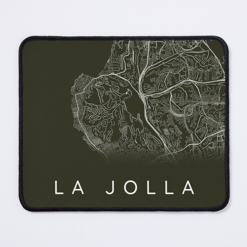 Mouse Pad La Jolla Map Minimalist On 11.8 X 9.8 Inch Computer Mat Gaming Office Mousepad Green 7802738196511