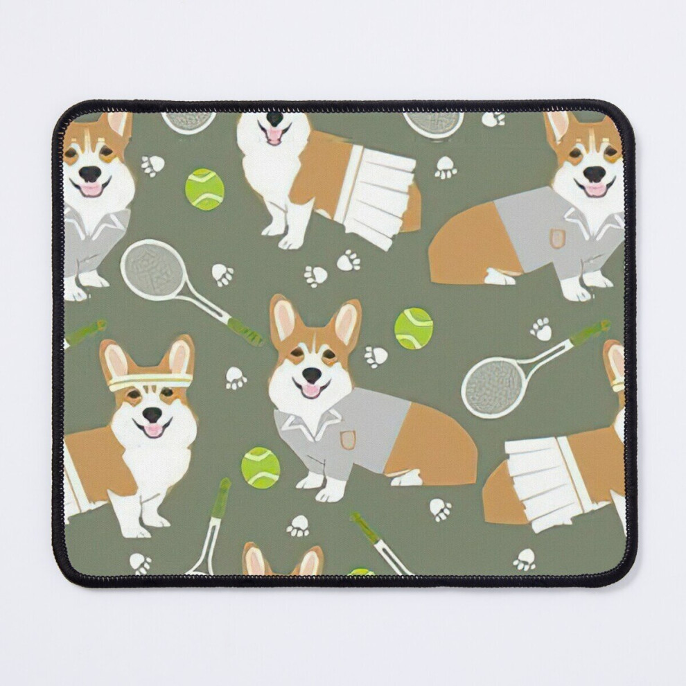Mouse Pad Corgi Dog Funny Tennis 11.8 X 9.8 Inch Computer Mat Gaming Office Mousepad 7802738195118