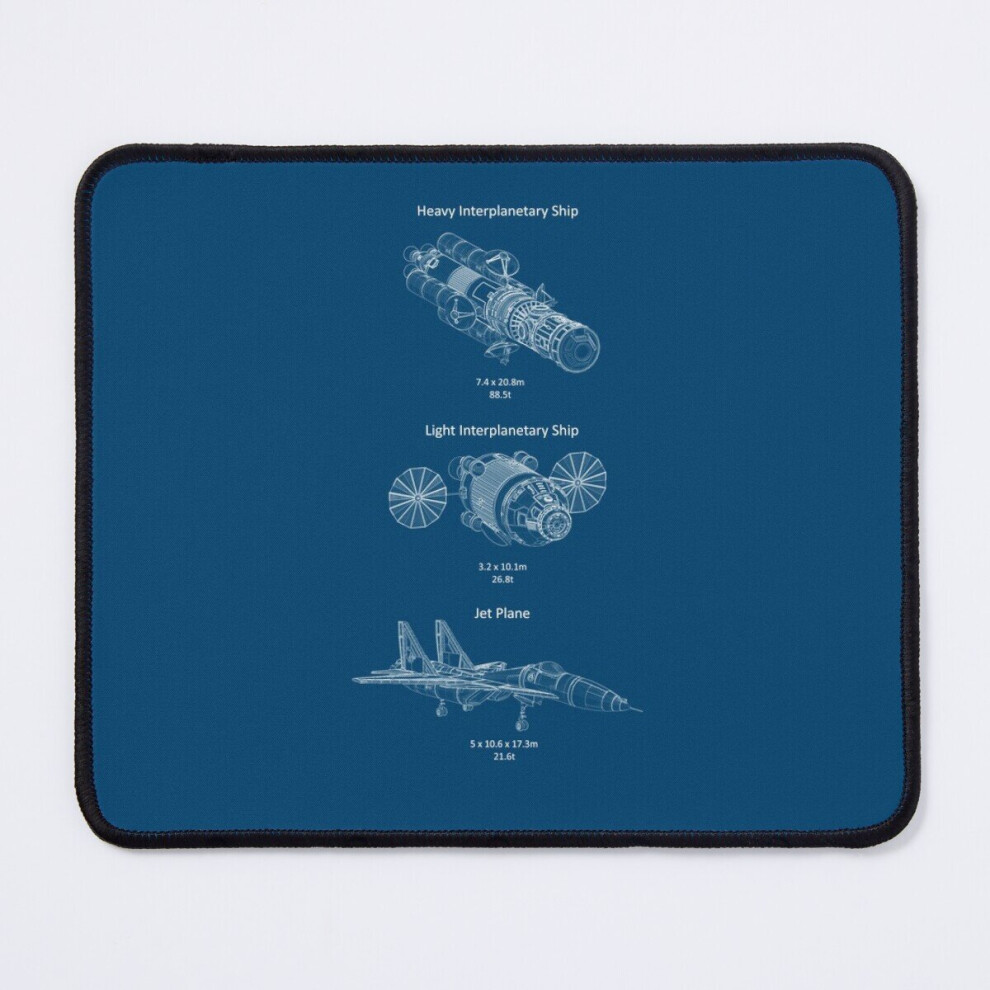 Mouse Pad Kerbal Space Program Blueprints 11.8 X 9.8 Inch Computer Mat Gaming Office Mousepad 7802738117196