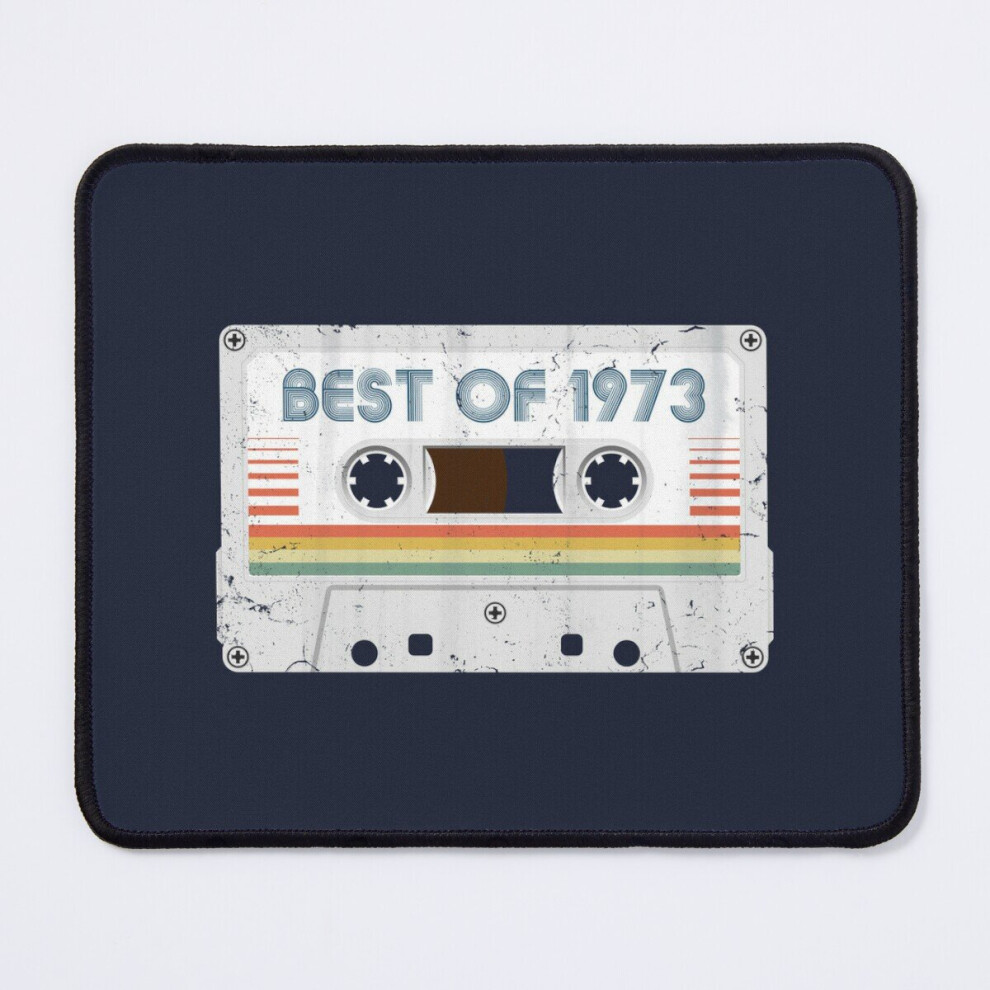 Mouse Pad 50Th Birthday Best Of 1973 Cassette Tape Vintage For Gift 11.8 X 9.8 Inch Computer Mat Gaming Office Mousepad 7802738156423