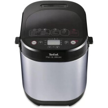 Tefal Pain et Delices PF240E40 breadmaker, Yoghurt Pot Accessory, 20 Programs, Gluten-Free, 700 W, Black