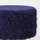 Homescapes (Blue) Lyla Pleated Velvet Footstool, 40 cm Tall 4