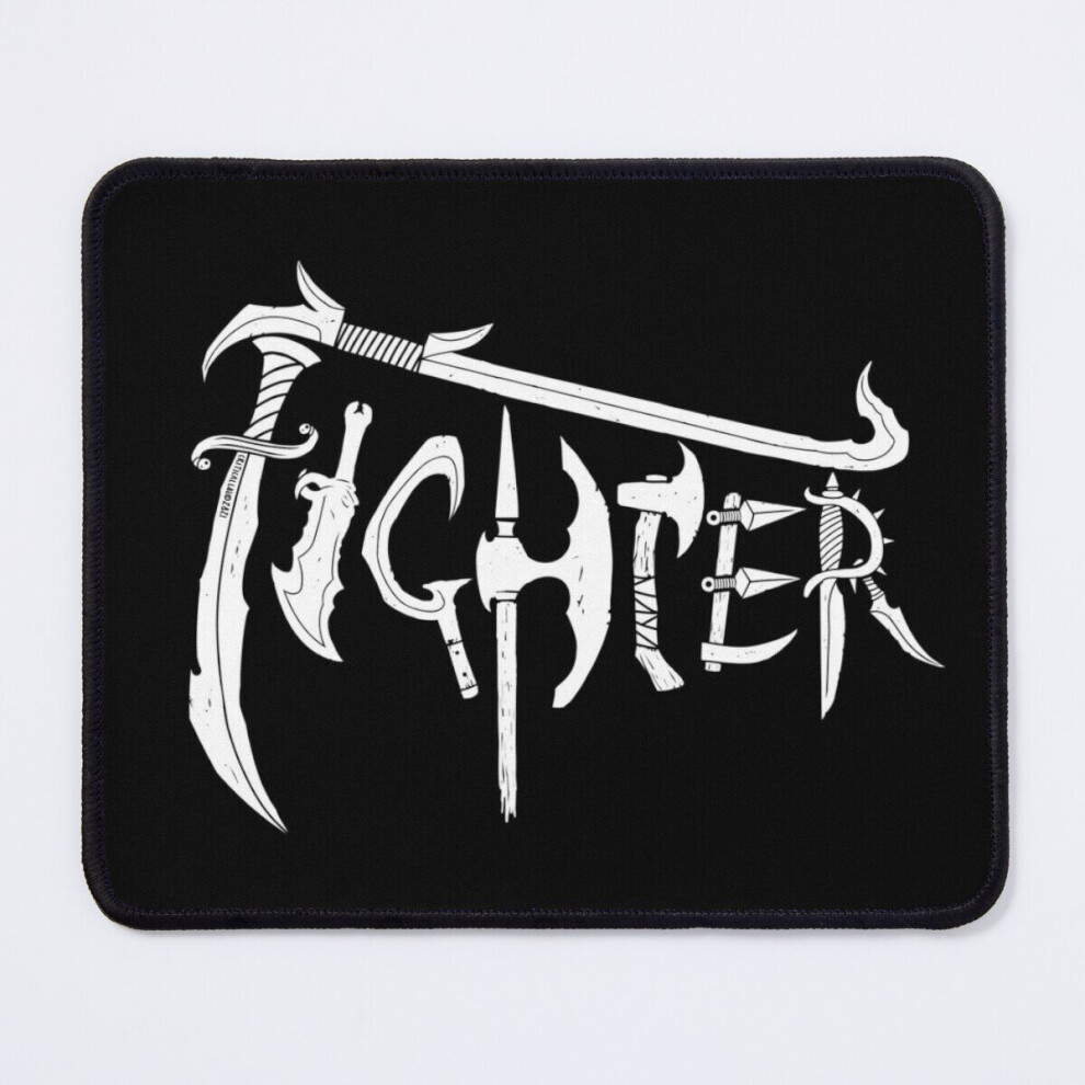 Mouse Pad D&D Fighter Class Logo 11.8 X 9.8 Inch Computer Mat Gaming Office Mousepad White 7802738200928