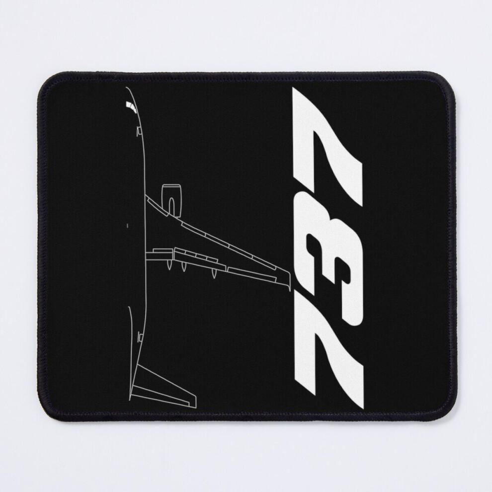 Mouse Pad Boeing 737 Silhouette Top View 11.8 X 9.8 Inch Computer Mat Gaming Office Mousepad 7802738131949
