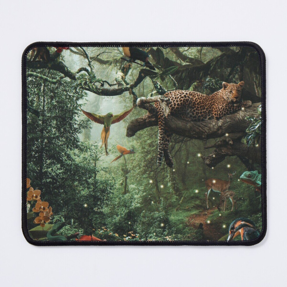 Mouse Pad Leopard In The Rain Forest 11.8 X 9.8 Inch Computer Mat Gaming Office Mousepad 7802738121957