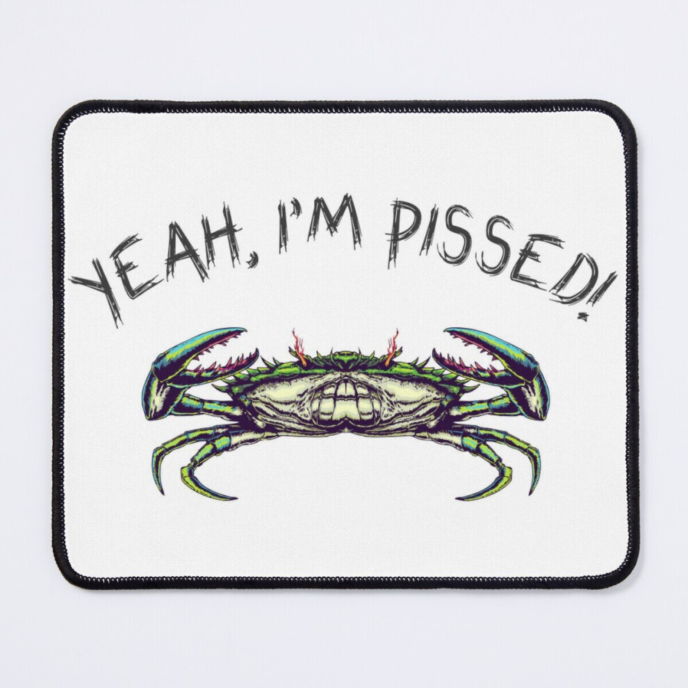 Mouse Pad Angry And Pissed Crab ! 11.8 X 9.8 Inch Computer Mat Gaming Office Mousepad 7802738141412