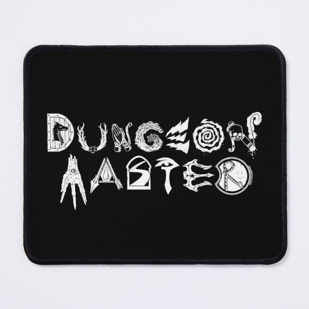 Mouse Pad D&D Dungeon Master Logo 11.8 X 9.8 Inch Computer Mat Gaming Office Mousepad White 7802738200911