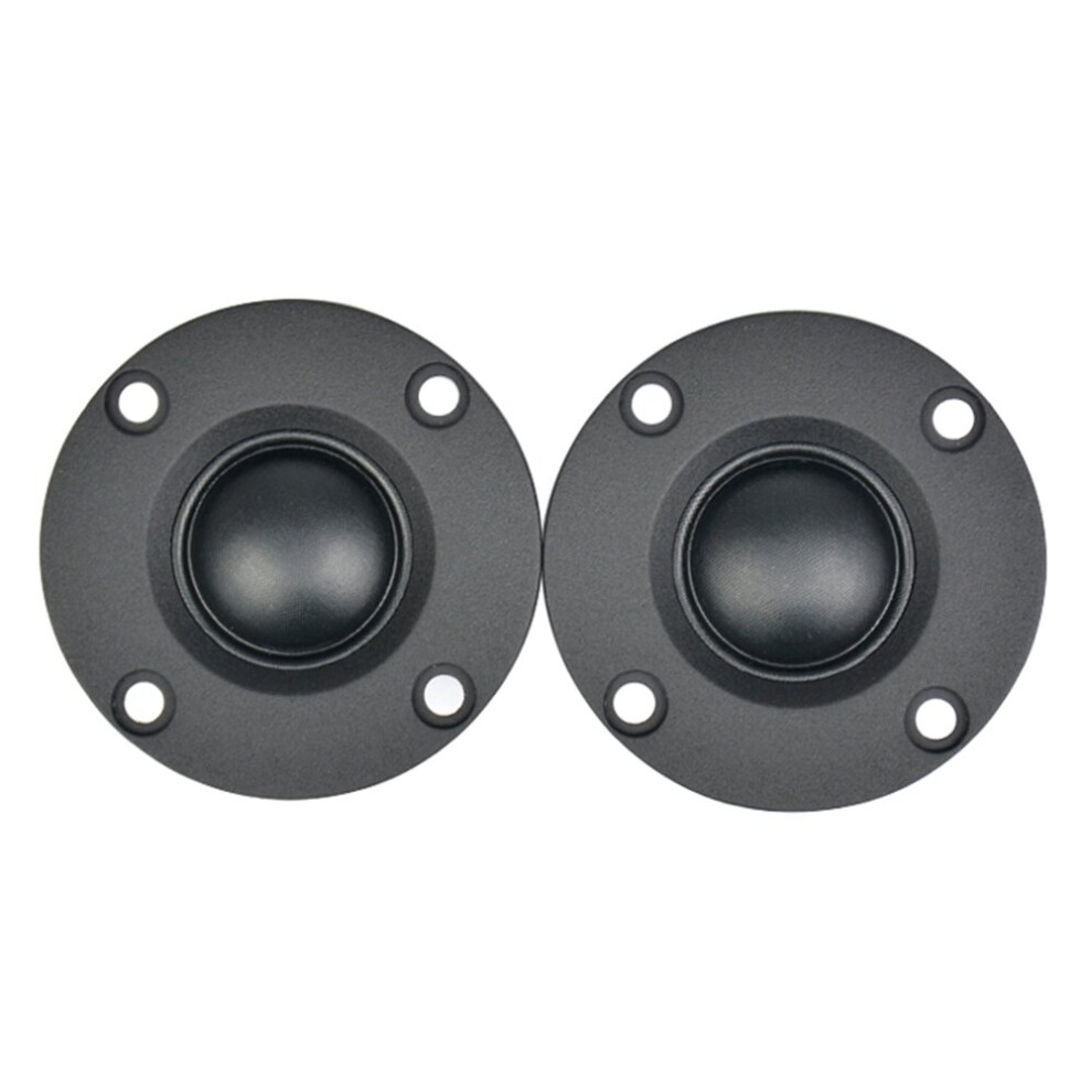 Melitt 2Pcs Tweeter 1.5Inch 6Ohm 30W Dome Silk Film Tweeter Hifi Treble Speaker Audio Loudspeaker with Heatsink