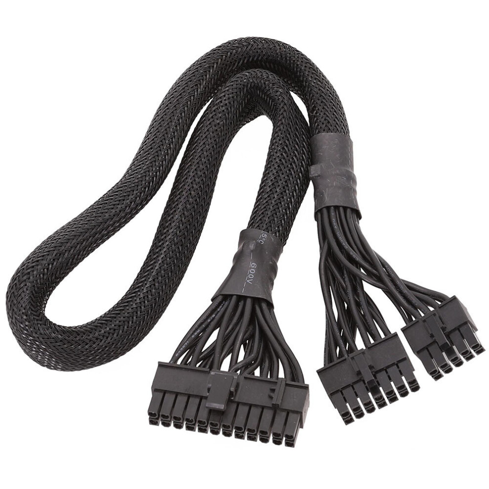 Melitt 14+10Pin to 24 Pin ATX Power Supply Cable 20+4 Pin PC PSU Motherboard Cable for Corsair AX1500I AX1200I AX860I AX760I