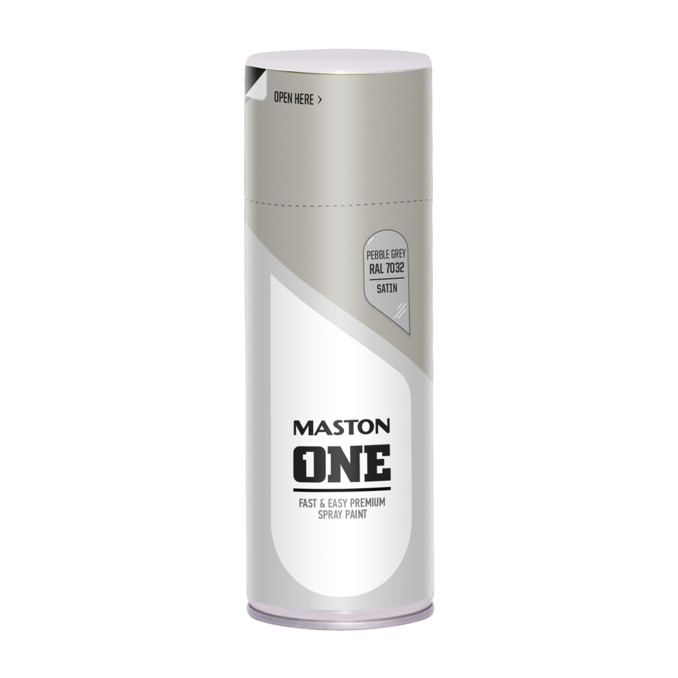 Maston Spray Paint ONE - Satin Pebble Grey RAL7032 400ml