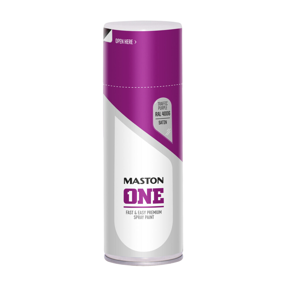 Maston Spray Paint One - Satin Traffic Purple Ral4006 400Ml 6412490039462