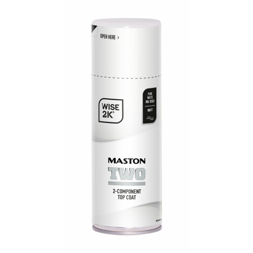 Maston Spray Paint 2K Two Pure White Matt RAL9010 400ml