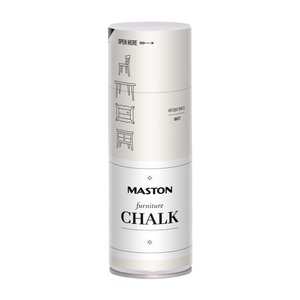 Maston Spray Paint Furniture Chalk Matt Antique White 400Ml - Image 3