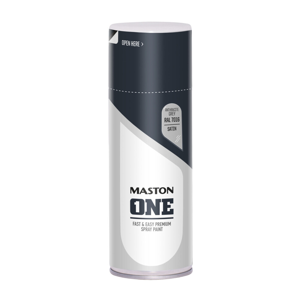 Maston Spray Paint ONE - Satin Anthracite Grey RAL7016 400ml