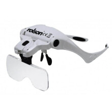 Rolson Magnifying Glasses with 2 LEDs 5 Interchangeable Lenses :Storage Case and Batteries 60389