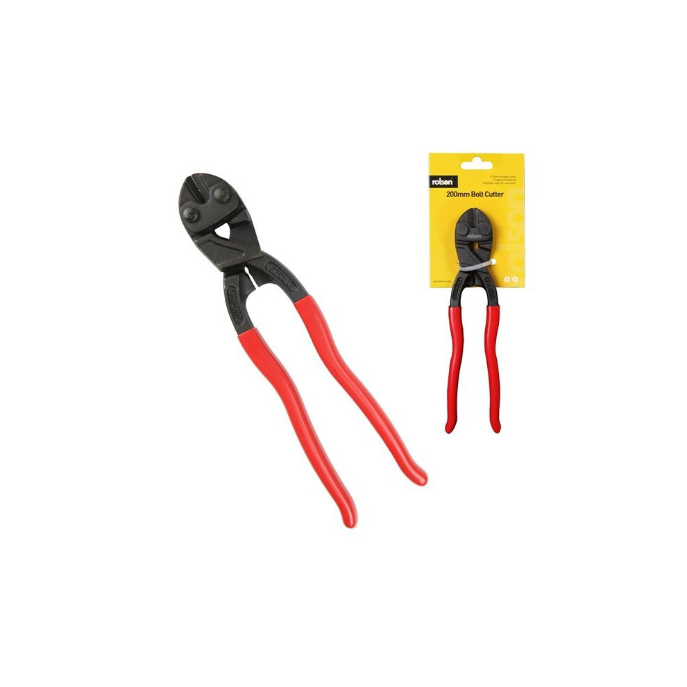 Rolson Bolt Cutter 200mm with Chrome Vanadium Forged and Hardened Steel, Comfort Handles 22305