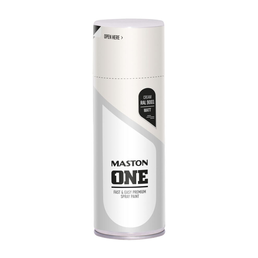 Maston Spray Paint ONE - Matt Cream RAL9001 400ml
