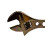 Rolson 250mm (10") Black Nickel Adjustable Wrench 19022: Rubber Grip Handle 1