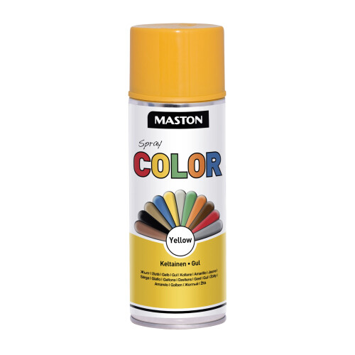 Maston Spray Paint Color Yellow Gloss 400ml