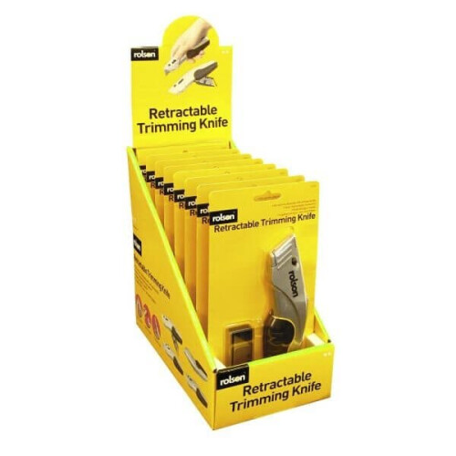 Rolson Rolson Retractable Trimming Knife 62825 2