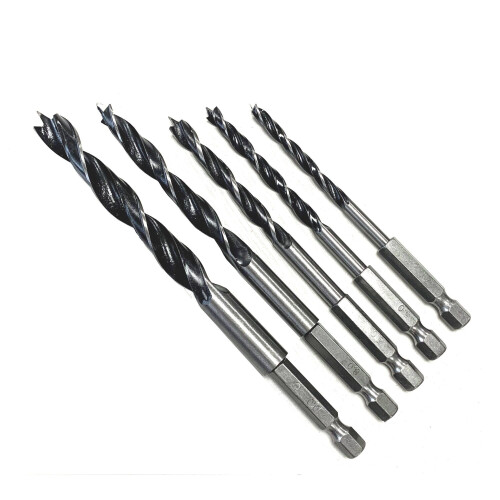 Rolson Rolson 5pc Hex Shank Wood Drill Bit Set 48532