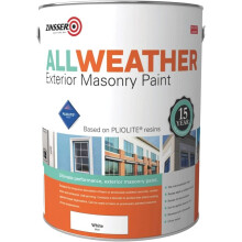 Zinsser All Weather Exterior Masonry Paint Solvent-Based White 5 Litre