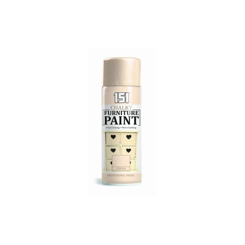 Chalky Finish Furniture Paint Clotted Cream 400Ml 5053249241289