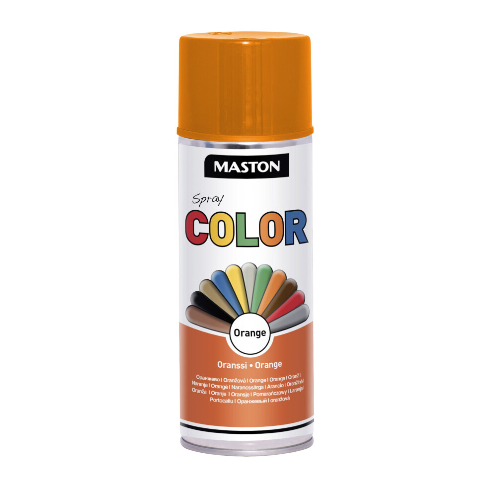 Maston Orange Spray Paint Color Gloss 400Ml