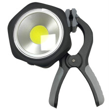 Rolson LED Work Light with adjustable strong clamp â magnetic fixing and 75mm wide super strong jaws 61448