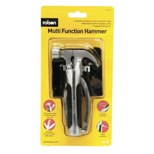 Rolson Rolson Multi Function Hammer with Pouch 36014 1