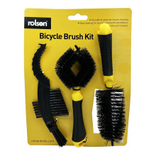Rolson 3 Piece Brush Kit - Cleaning for Bicycles and other sports equipment 43203