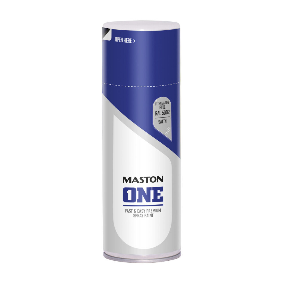 Maston Spray Paint ONE - Satin Ultramarine Blue RAL5002 400ml