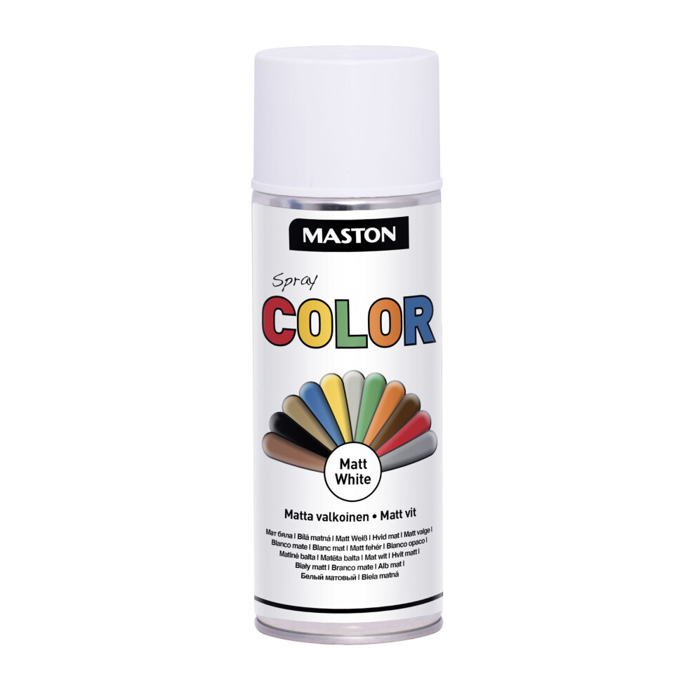 Maston Spray Paint Color White Matt 400Ml 6412491202216 - Image 4