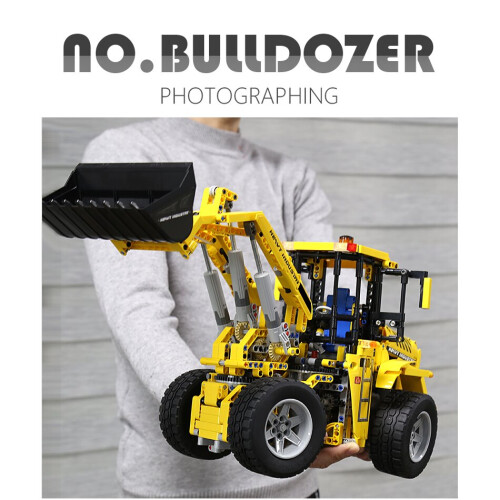 MOULD KING 13122S Bulldozer Front Loader Remote Control 1582pcs 2