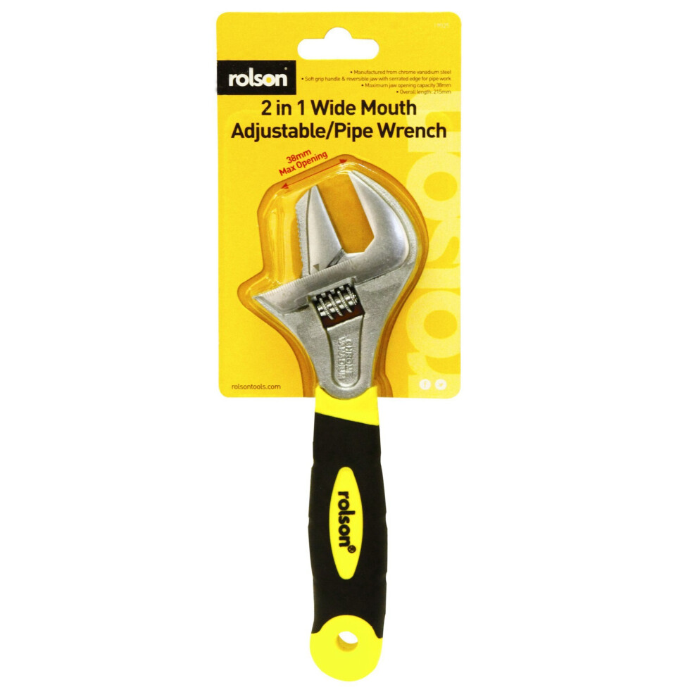 200mm 2 in 1 Extra Wide Adj  Wrench