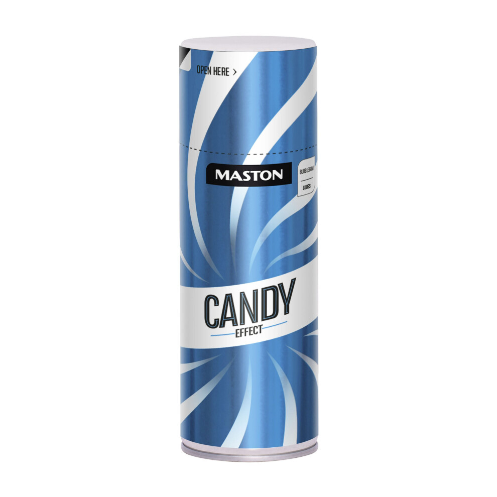 Maston Spray Paint Candy Effect Gloss Bubblegum Blue 400Ml - Image 3