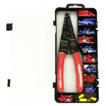 Rolson Crimper Plier Kit With 84pc Connectors 20810