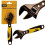 Rolson 200mm (8") Black Nickel Adjustable Wrench 19021: Rubber Grip Handle 2