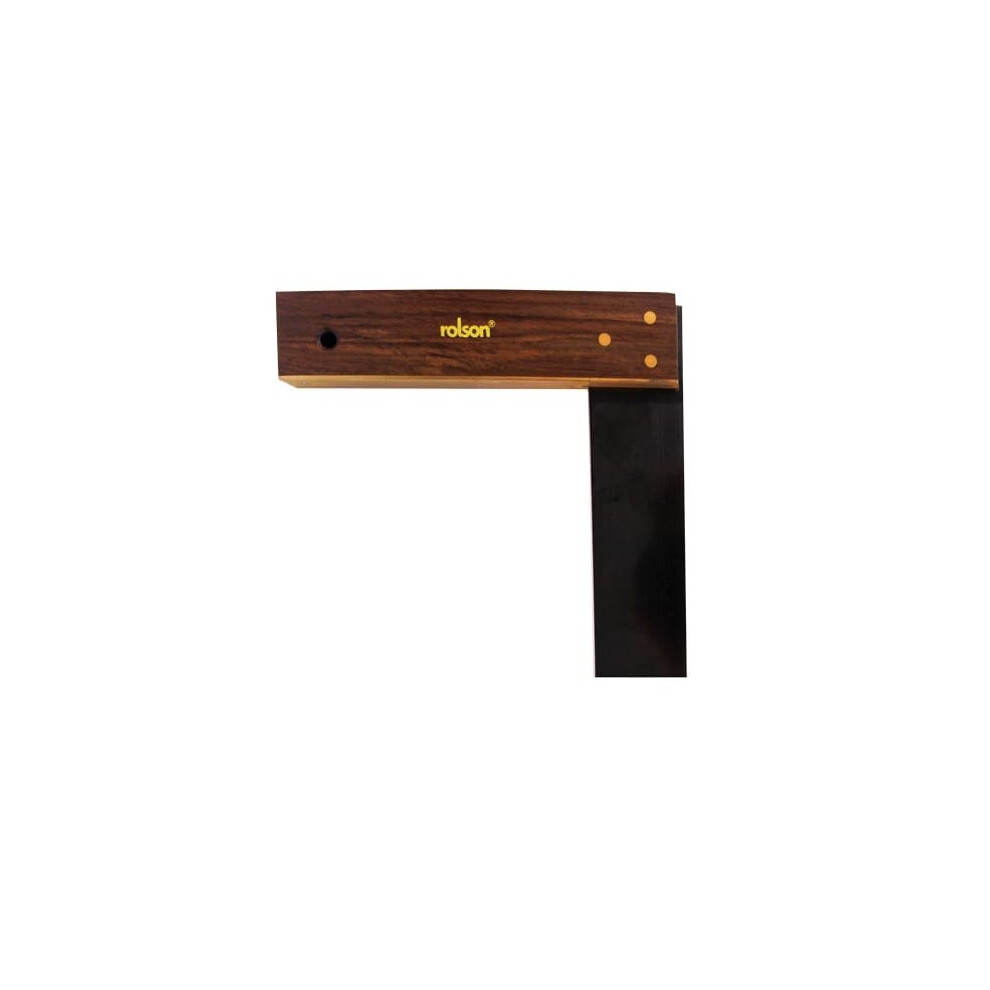 Rolson 150mm Hardwood Try Square: Brass Edge, Steel Blade And Hardwood Stock 56809