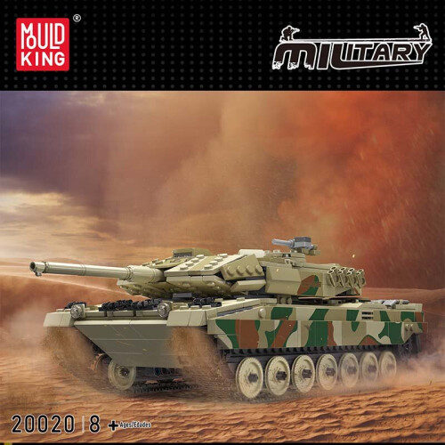 MOULD KING 20020 German Leopard 2 Tank Remote Control And Audio 800pcs 1