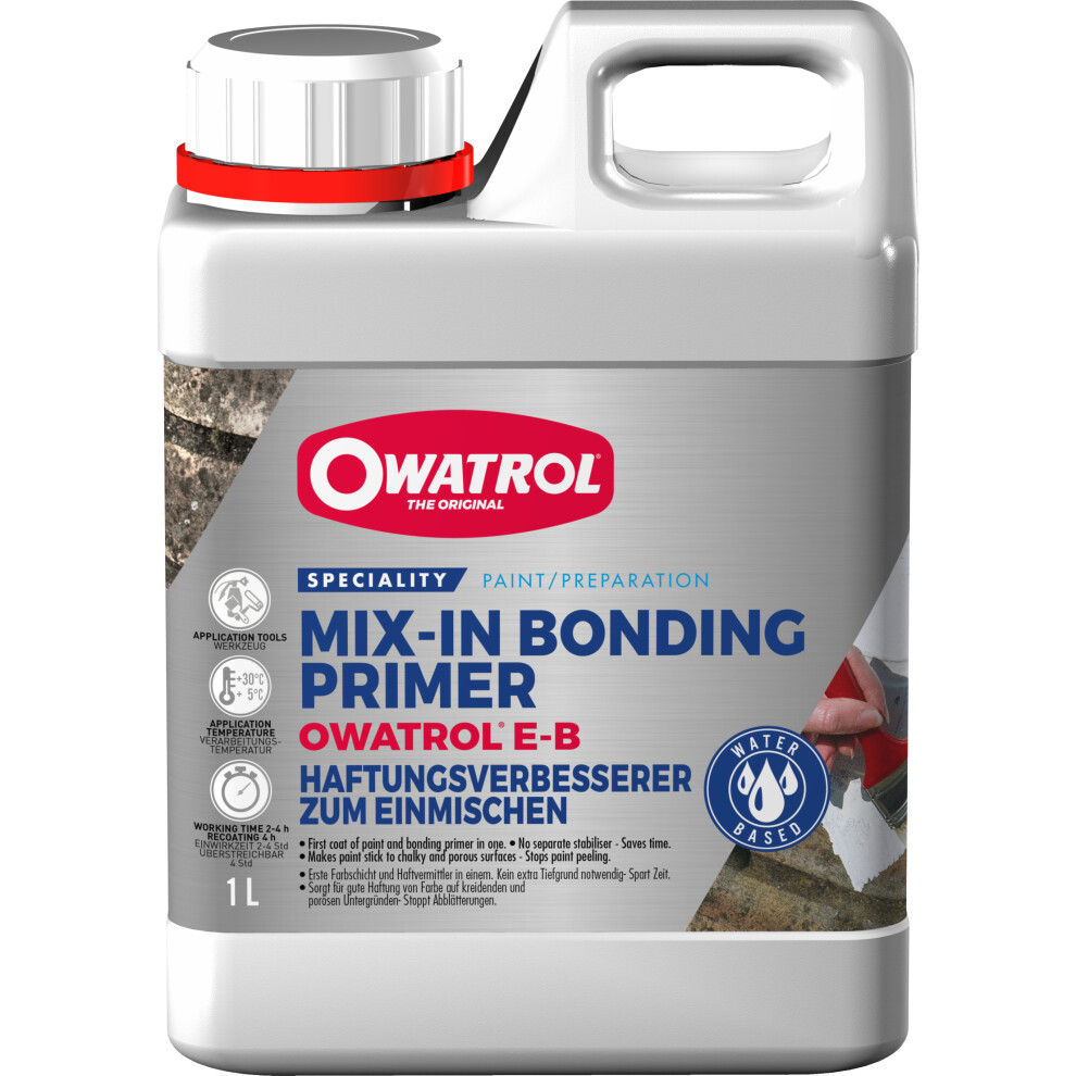 Owatrol Owatrol E-B 2.5 Litre Can, Mix-In Bonding Primer And First Coat Of Paint In One 3297970707931