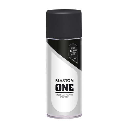 Maston Spray Paint ONE - Matt black RAL9005 400ml