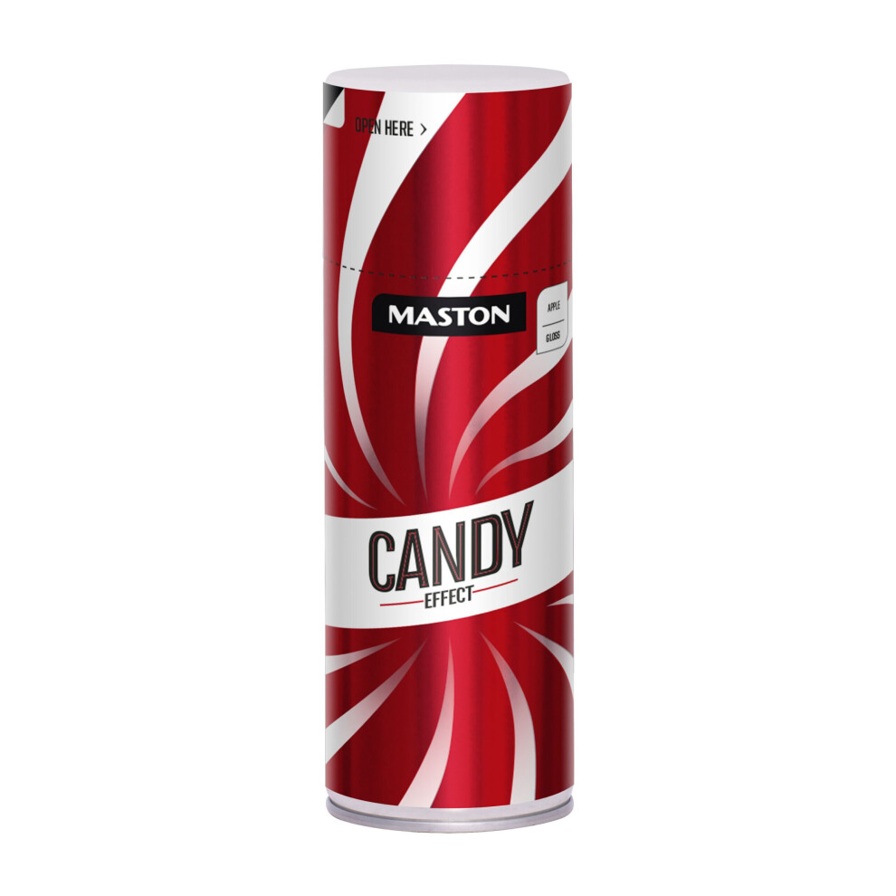 Maston Spray Paint Candy Effect Gloss Apple Red 400ml - Image 4