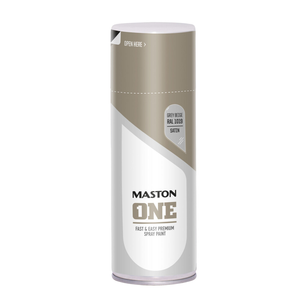 Maston Spray Paint ONE - Satin Grey Beige RAL1019 400ml