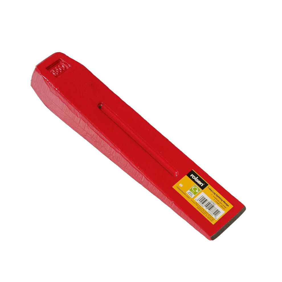 Rolson Log Splitting Wedge 1.4kg - Red 10782