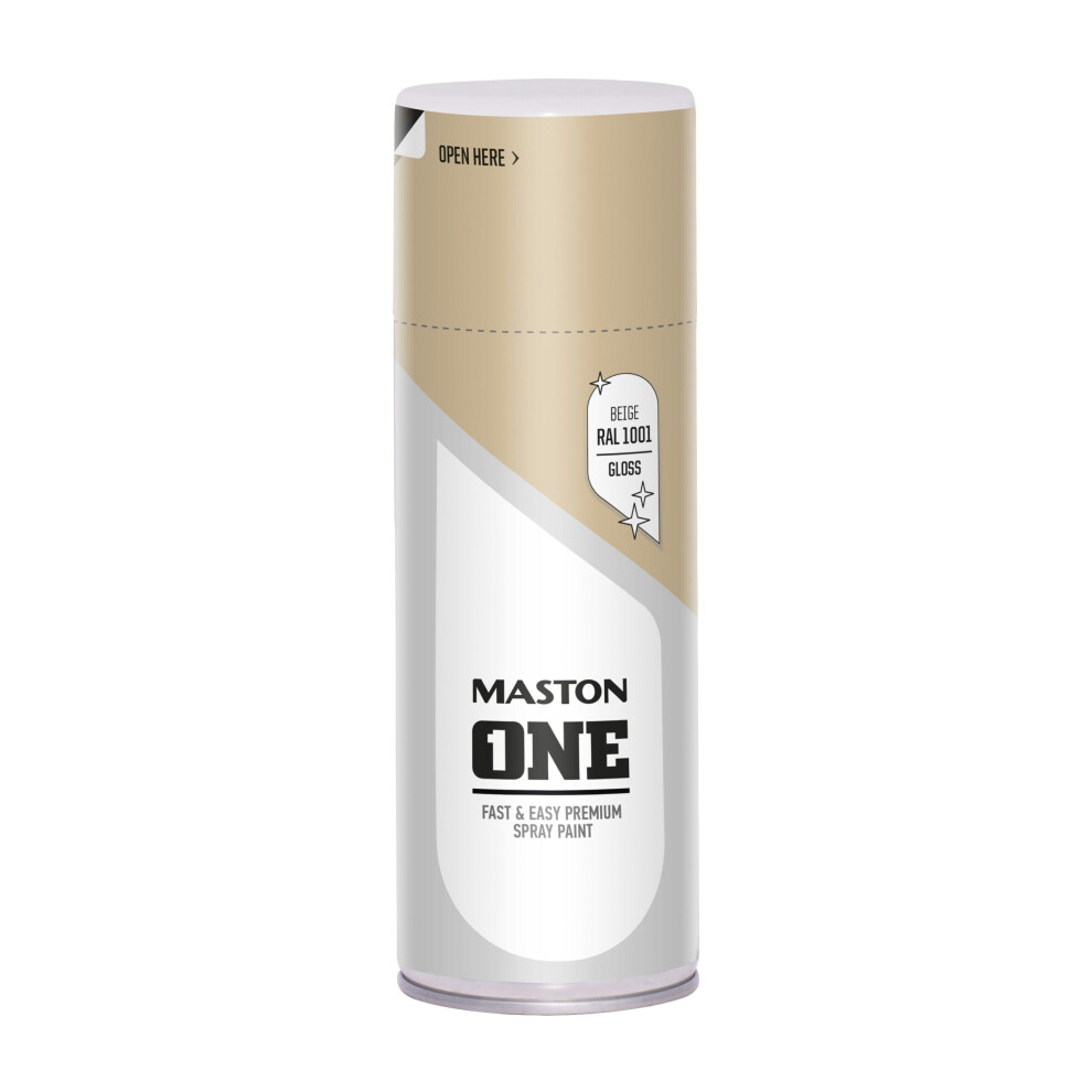 Maston Spray Paint One - Gloss Beige Ral1001 400Ml 6412490035433